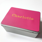 Personalised Embroidered Storage Tin