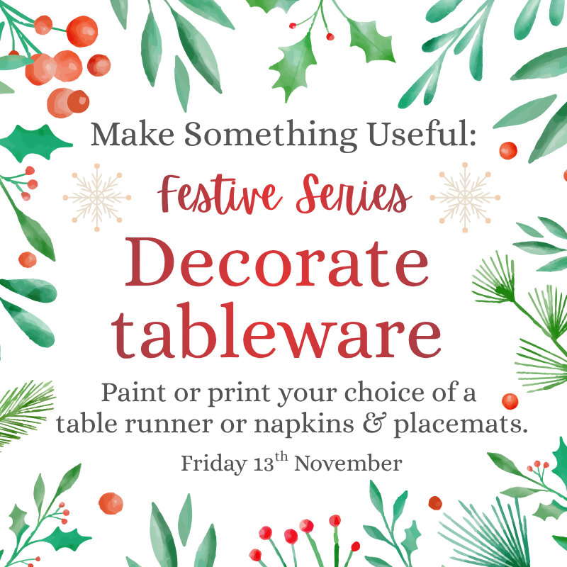 Make Something Festive: Decorate Tableware